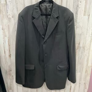 Jones New York Pinstripe 3 Button Blazer Suit Jacket Wool Blend Mens Size 44L